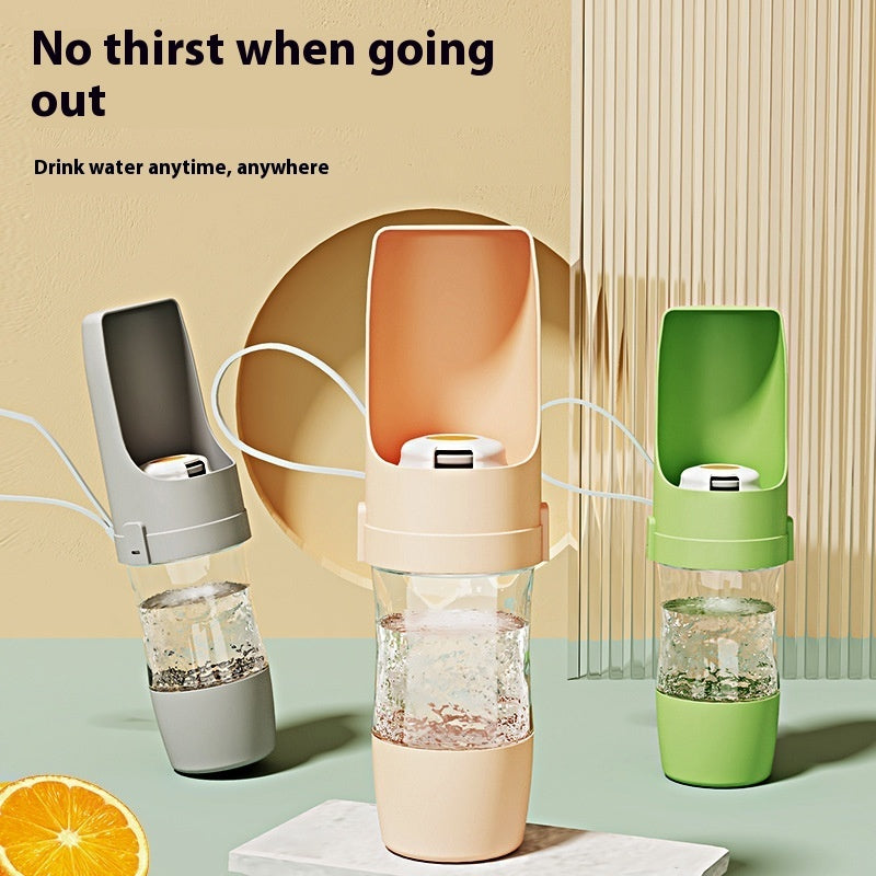 Travel dog water and food bottle with leak-proof design