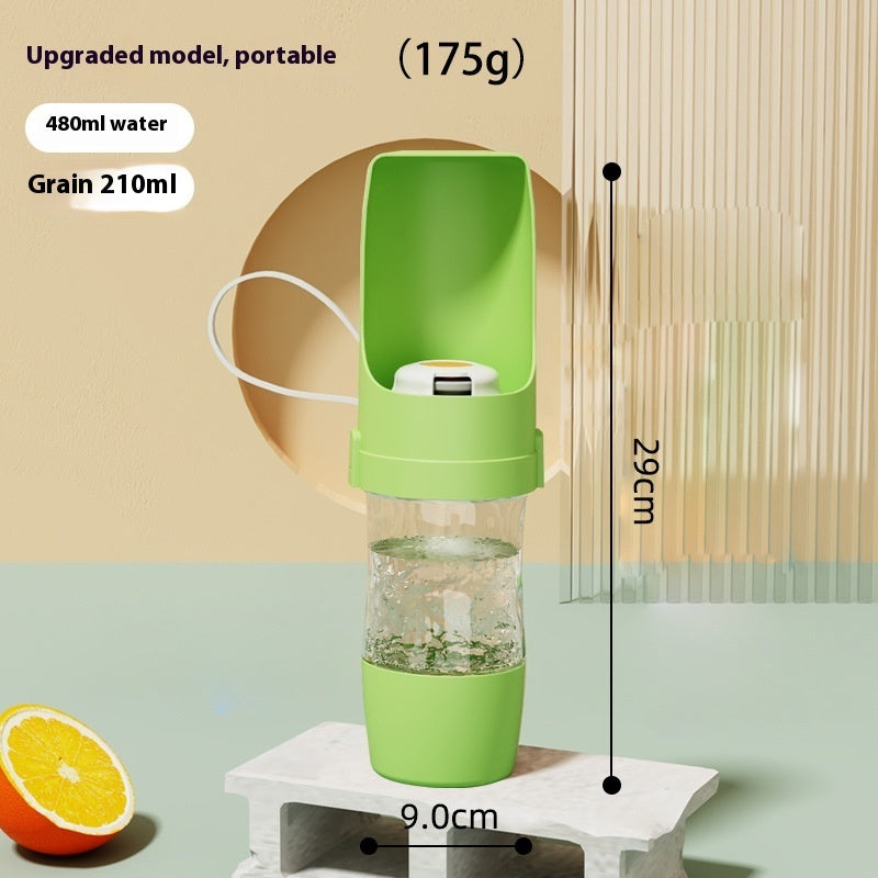 Travel dog water and food bottle with leak-proof design