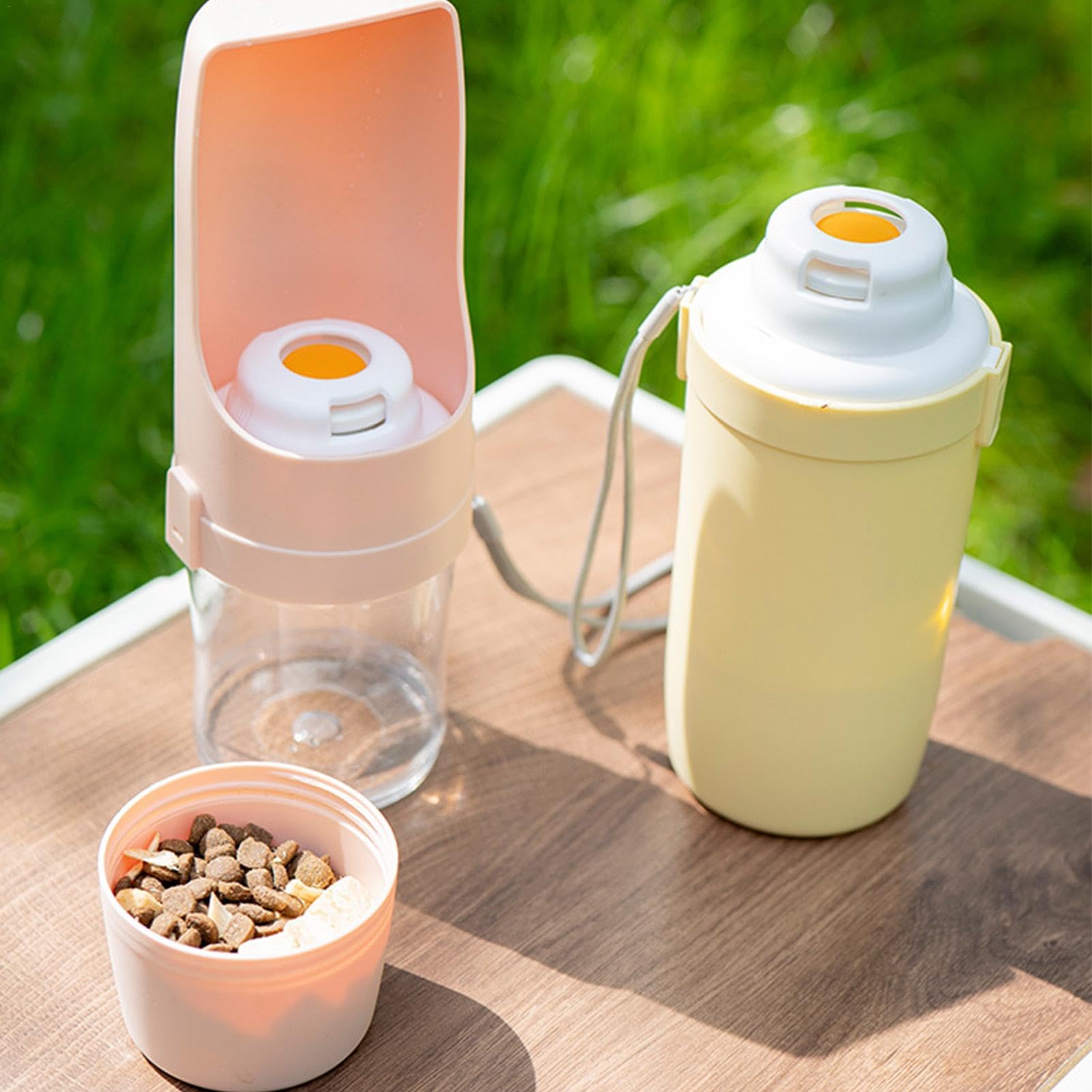 Travel dog water and food bottle with leak-proof design