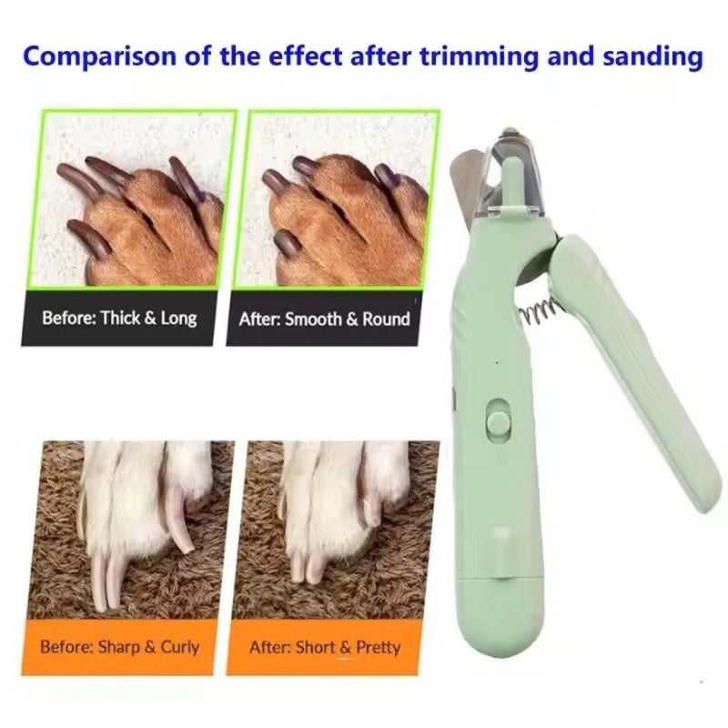 764e292a819c7c51537e758b834b8633Dog nail clipper grinder with LED light for pet grooming