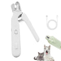 Dog nail clipper grinder with LED light for pet grooming