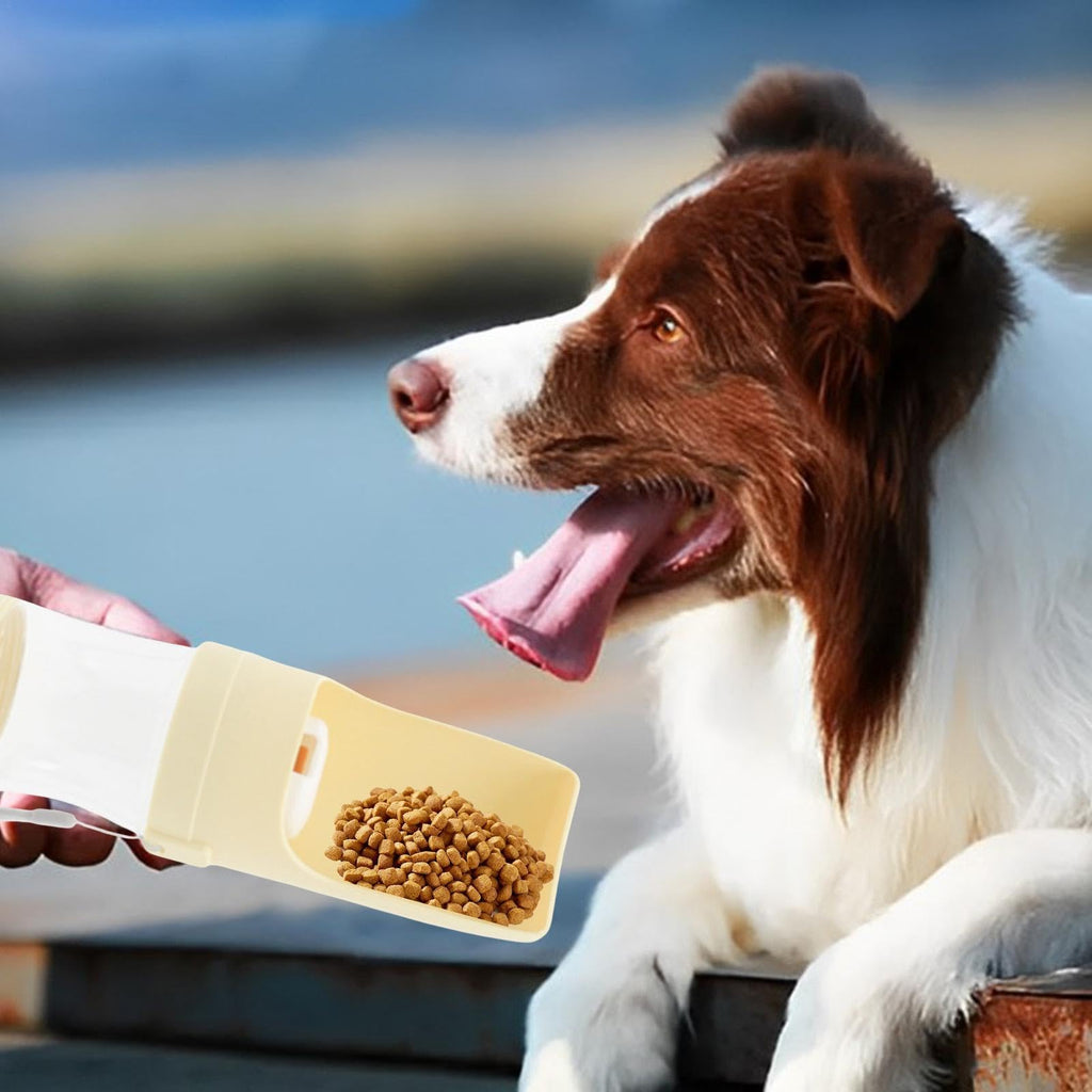 Travel dog water and food bottle with leak-proof design